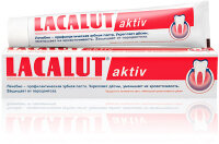 Паста зубная Лакалют / Lacalut aktiv, удаляет зубной налет, ослабляет воспаление десен, укрепляет эмаль, 50мл