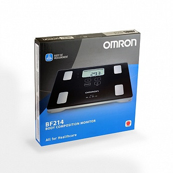 Весы жироанализатор Omron BF-214 разделяет уровень жира и индекс массы тела, до 150кг 