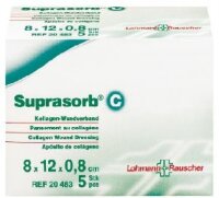 Повязка Супрасорб С (Suprasorb C) из натурального коллагена способствует заживлению ран, 8х12см, 20483