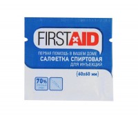 Ферстэйд (firstaid) салфетка спиртовая антисептическая 60х60мм 1шт