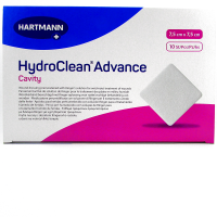 Повязка HydroClean Advance cavity (Гидроклин Эдванс кавити) 7.5х7.5см, с раствором Рингера и антисептиком, 609168