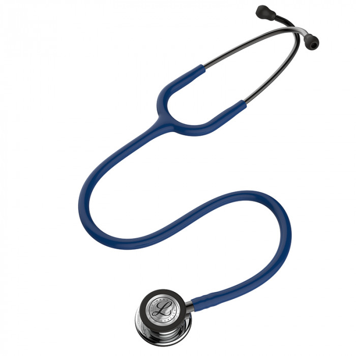Стетоскоп Littmann Classic III с двусторонней акустической головкой, с темно-синей трубкой длиной 69см, 5863