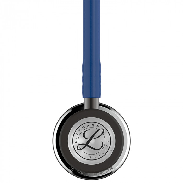 Стетоскоп Littmann Classic III с двусторонней акустической головкой, с темно-синей трубкой длиной 69см, 5863