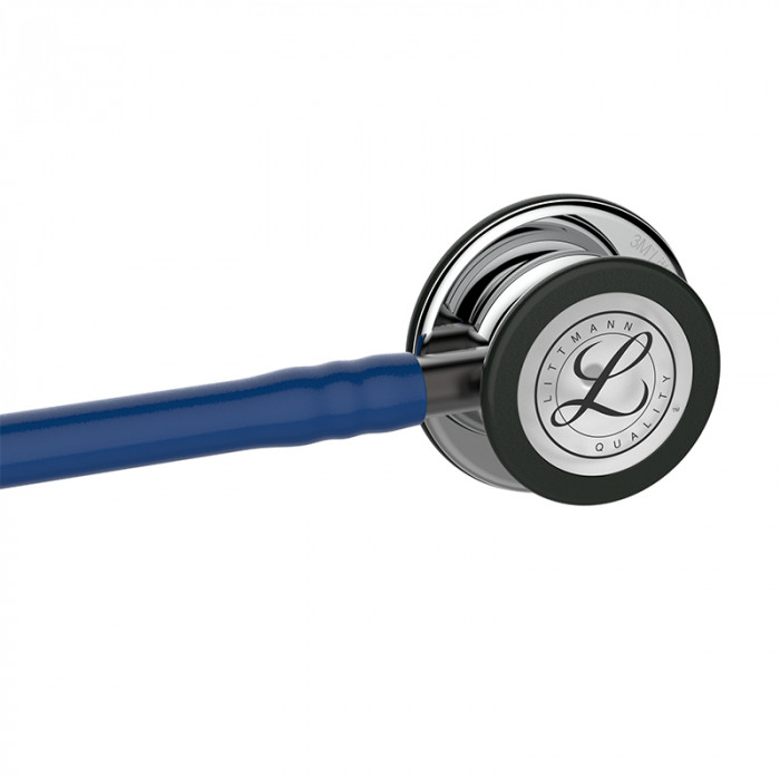 Стетоскоп Littmann Classic III с двусторонней акустической головкой, с темно-синей трубкой длиной 69см, 5863