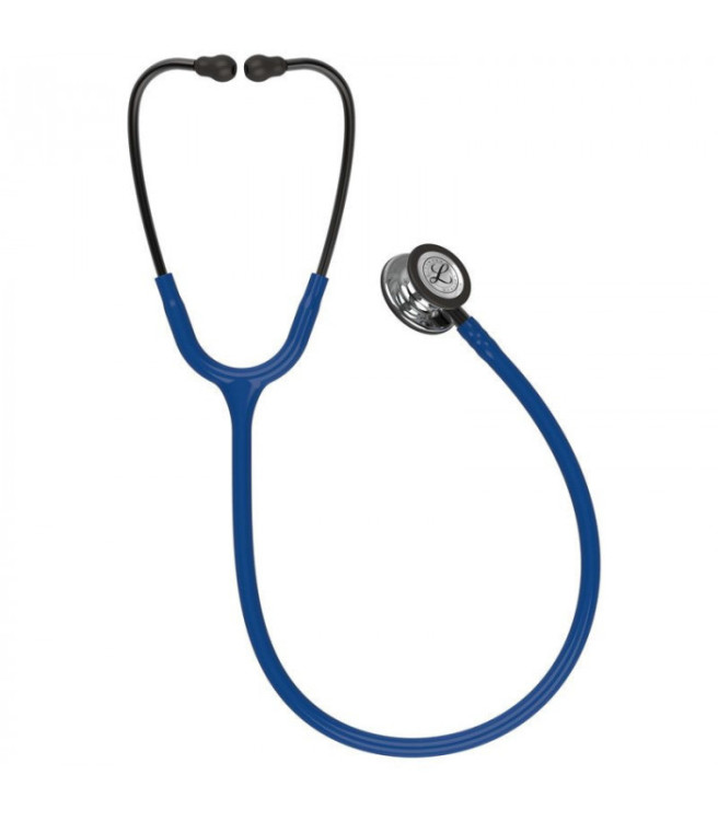Стетоскоп Littmann Classic III,  одноканальная трубка цвет темно-синий, двусторонняя головка цвет зеркальный , 69см, 5863