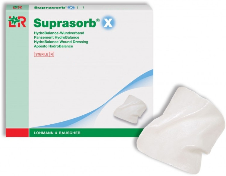 Повязка Suprasorb X (Супрасорб Х) регулирует гидробаланс неинфицированных ран и заживляет, 14х20см, 20532