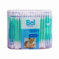Палочки BEL Family с ватными головками в мягкой упаковке для ежедневной гигиены, 160шт, 187616