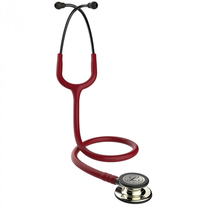 Стетоскоп Littmann Classic III с двусторонней акустической головкой, с бордовой трубкой длиной 69см, 5864