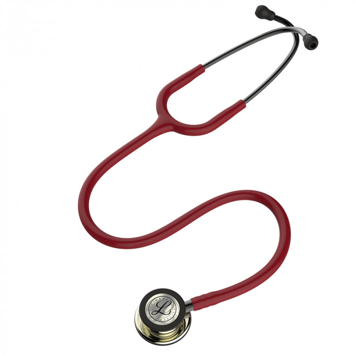 Стетоскоп Littmann Classic III с двусторонней акустической головкой, с бордовой трубкой длиной 69см, 5864