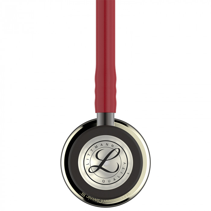 Стетоскоп Littmann Classic III с двусторонней акустической головкой, с бордовой трубкой длиной 69см, 5864