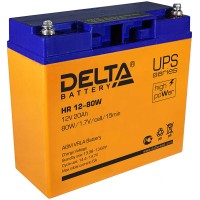 Аккумулятор герметичный Armed Delta свинцово - кислотный, обладает высокой энергоотдачей, без долива воды, HR 12-80 W