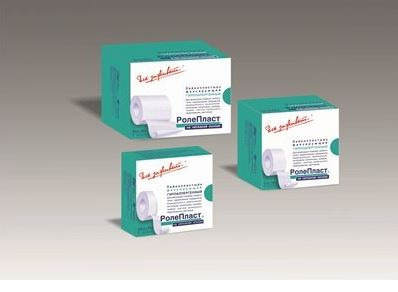 Пластырь Ролепласт фиксирующий нетканый гипоаллергенный, в рулоне 10смх2м, 1шт 