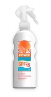 SUN POWER Спрей для загара SPF 15, водостойкий 200мл
