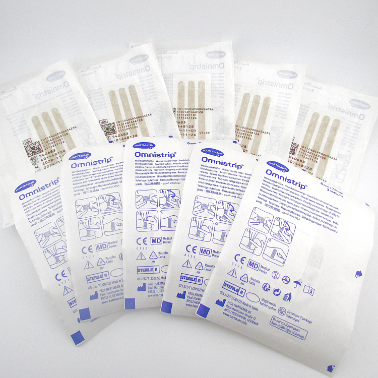 Полоски пластырные Омнистрип (Omnistrip) гипоаллергенные стерильные размером 6х76мм, 540683