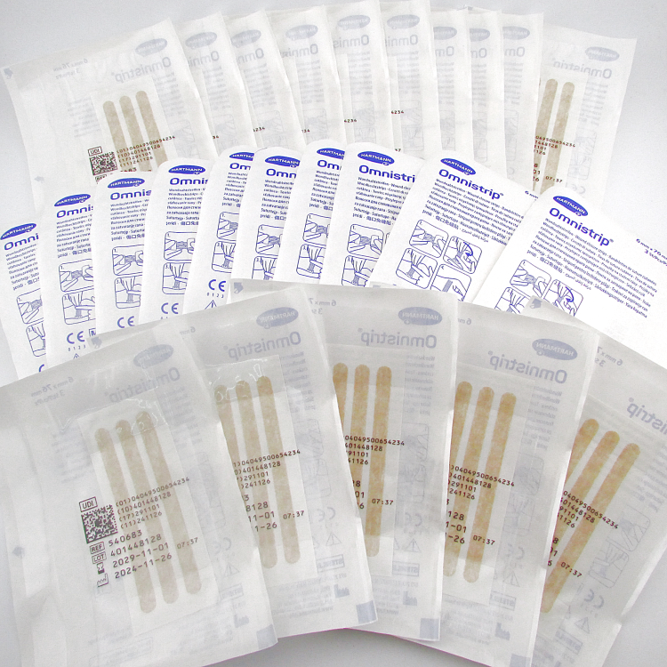 Полоски пластырные Омнистрип (Omnistrip) гипоаллергенные стерильные размером 6х76мм, 540683