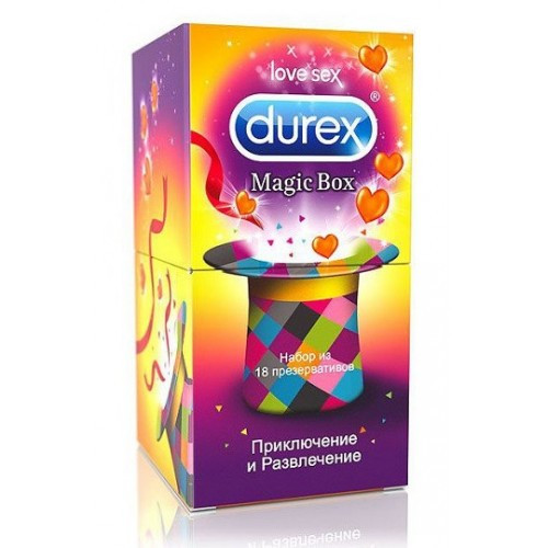Презервативы набор Контекс magic box приключение и разв, для надежной защиты, стимуляции и удовольствия, 18шт