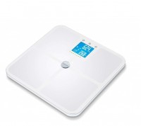 Весы бытовые Beurer BF 950 белые обеспечивают обзор параметров тела с подключением к смартфону и режимом для беременных