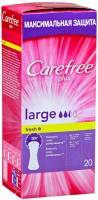 Салфетки ежедневные ароматизированные Кэфри / Carefree Large Plus Fresh, защищает, освежает, впитывает, 20шт