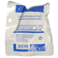 Бинт полиуретановый белый Orthoforma / Ортоформа, влагостойкий, пористый, эластичный, быстро сохнет, легкий. 7,5см на 3,6м Orthoforma