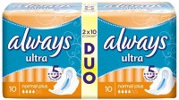 Прокладки гигиенические Always Ultra Normal Plus Duo, ультратонкие, удлиненные, надежная защита, 20 штук в упаковке