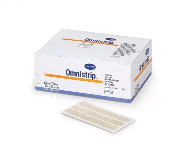 Полоски пластырные Омнистрип (Omnistrip) гипоаллергенные стерильные, 25х127мм, 540686