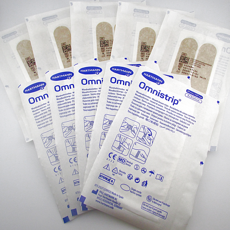 Полоски пластырные Омнистрип (Omnistrip) гипоаллергенные стерильные, размером 25х127мм, 540686