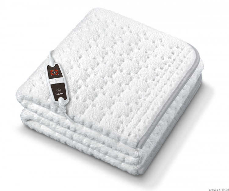 Электропростыня Beurer UB 65 Super Cosy с усиленным подогревом зоны ног и 4-мя температурными режимами, из микрофлиса
