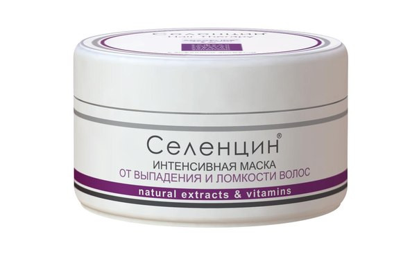 Маска интенсивная Hair therapy Селенцин, от выпадения и ломкости волос, укрепление и стимуляция роста волос, банка 150мл