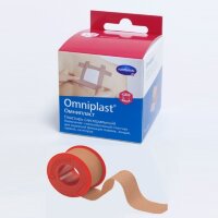 Пластырь Омнипласт (Omniplast) сильной фиксации из текстильной ткани для повязок и канюль, с еврохолдером  1.25см х9.2м, 900573