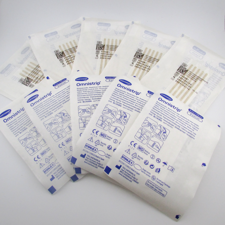 Полоски пластырные Омнистрип (Omnistrip) гипоаллергенные стерильные размером 3х76мм, 540681