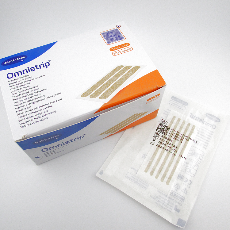Полоски пластырные Омнистрип (Omnistrip) гипоаллергенные стерильные размером 3х76мм, 540681