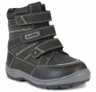 Ботинки для мальчиков Сурсил-Орто ортопедические зимние кожаные с меховой стелькой и жестким задником, черные, A45-090