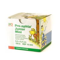 Повязка Pro-Ophta Junior Mini (Про-Офта джуниор мини) детский глазной светонепроницаемый пластырь 6.5х5.4см, 50шт, 16846