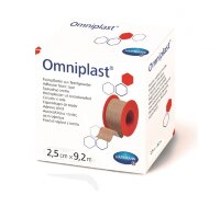 Пластырь Омнипласт (Omniplast) сильной фиксации из текстильной ткани для повязок и канюль,без еврохолдера 2.5см х9.2м, 900574