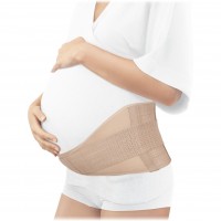 Бандаж для беременных Экотен (Ecoten) дородовой высотой 25см для поддержка живота, бежевый, ДР-03
