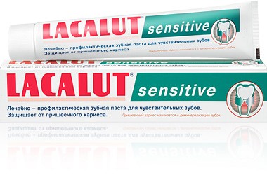 Паста зубная паста Лакалют / Lacalut sensitive, удаляет зубной налет, снижает чувствительность эмали, 50 мл
