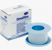 Пластырь Омнифилм (Omnifilm) фиксирующий влагостойкий прозрачный для чувствительной кожи, 2.5см х5м, 900434