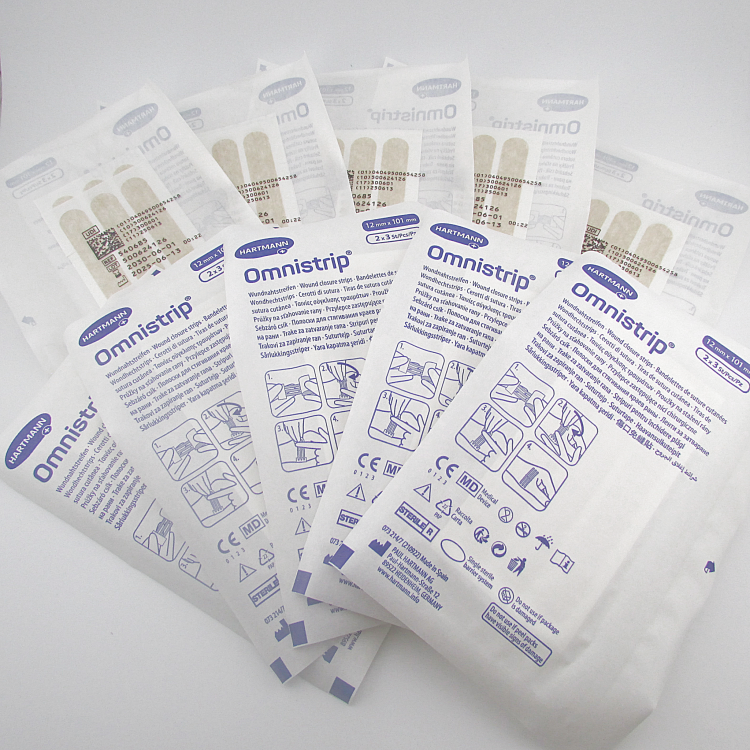 Полоски пластырные Омнистрип (Omnistrip) гипоаллергенные стерильные размером 12х101мм, 540685