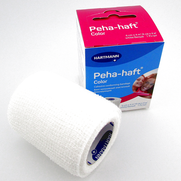 Бинт Peha-haft Color (Пеха Хафт Колор)  самофиксирующийся, размер 4м х6см, 932484