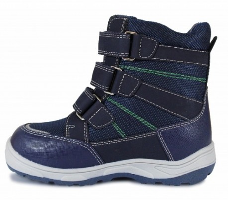 Ботинки для мальчиков Сурсил-Орто зимние стабилизирующие с меховой стелькой и жестким задником, цвет синий, A45-091