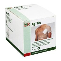Бинт Tg-fix сетчатый для фиксации повязок в рулоне 4м (растянутый), размер E (на туловище взрослого, бедро, плечо), 24244