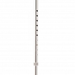Трость Ortonica TM 603 4-х опорная с кнопочной фиксацией, резиновой насадкой и ручкой из пластика, хромированная
