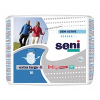 Трусы впитывающие Сени Актив / Seni Active для взрослых, эластичные, размер Extra Large, 120-160 см, 10 шт.