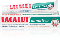Паста зубная Lacalut / Лакалют Sensitive, для чувствительных зубов, защищает от пришеечного кариеса, 75 мл.