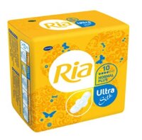 Прокладки гигиенические RIA Ultra Silk Normal Plus (Риа Ультра Силк Нормал Плюс) ультратонкиес крылышками, 10шт, 713110