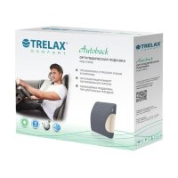 Подушка Trelax П12 Autoback ортопедическая под спину на автомобильное кресло, размер 25х29х6см