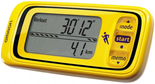 Шагомер Omron Jog Style HJA-300-EK широкие возможности, ультратонкий, часы, жидкокристаллический дисплей