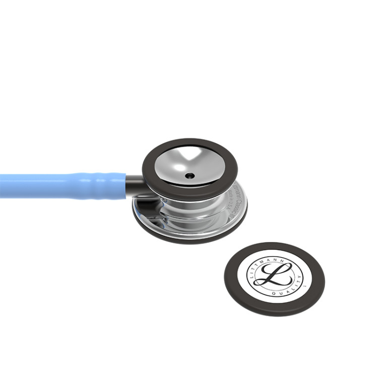 Стетоскоп Littmann Classic III для физикального обследования с двусторонней настраиваемой диафрагмой, трубка голубая, длина 69см, 5959