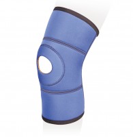 Бандаж на коленный сустав Экотен KS-054 с отверстием для надколенника размер S, синий
