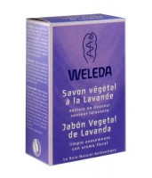 Мыло растительное Weleda / Веледа, Лаванда, для мягкого очищения лица, рук и тела, особенно перед сном, 100г